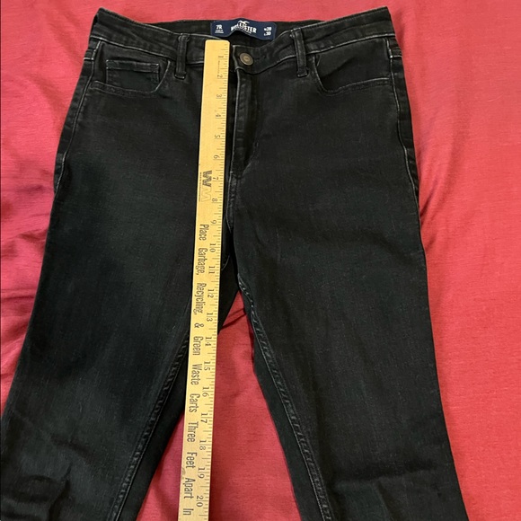 Hollister Black High Rise Super Skinny Jeans Size 7/28 Waist - Picture 5 of 5